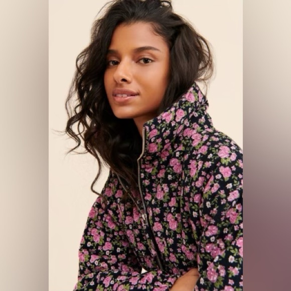 Anthropologie Tach Floral Gadara Corduroy Coat Jacket Size Small - Picture 3 of 12